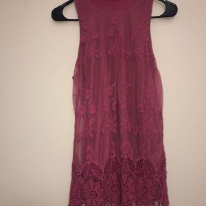 Pink Heart and Soul sleeveless blouse.